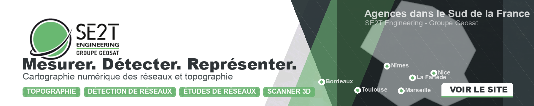 SE2T Engineering - cartographie numérique, réseaux et agences Sud France